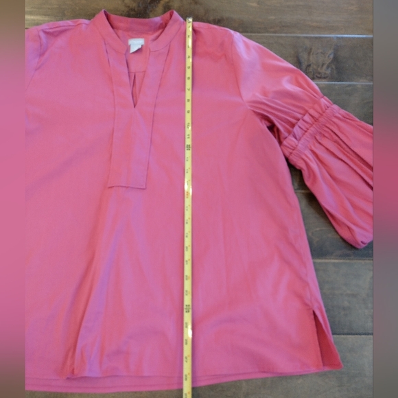 CHICO'S Women's EEUC Pink Blouse Top 3/4 sleeves - 3.5 XL XXL - Picture 8 of 10